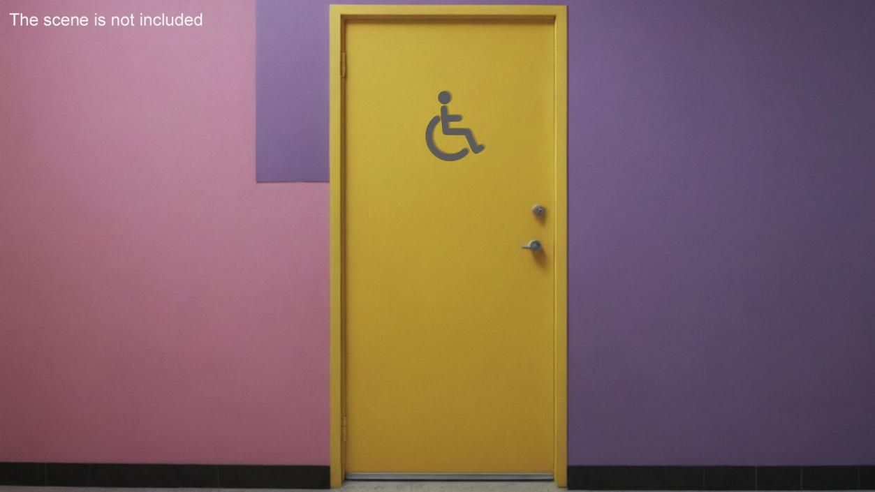 Disabled Person Symbol 3D