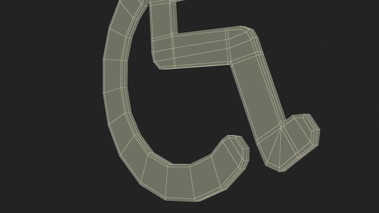 Disabled Person Symbol 3D