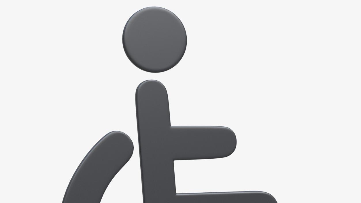 Disabled Person Symbol 3D