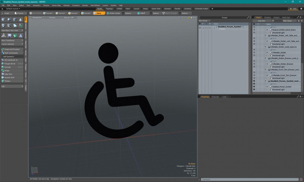 Disabled Person Symbol 3D