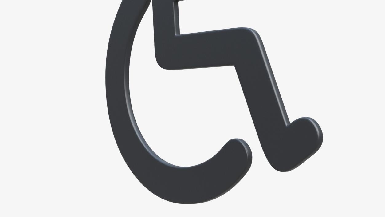 Disabled Person Symbol 3D