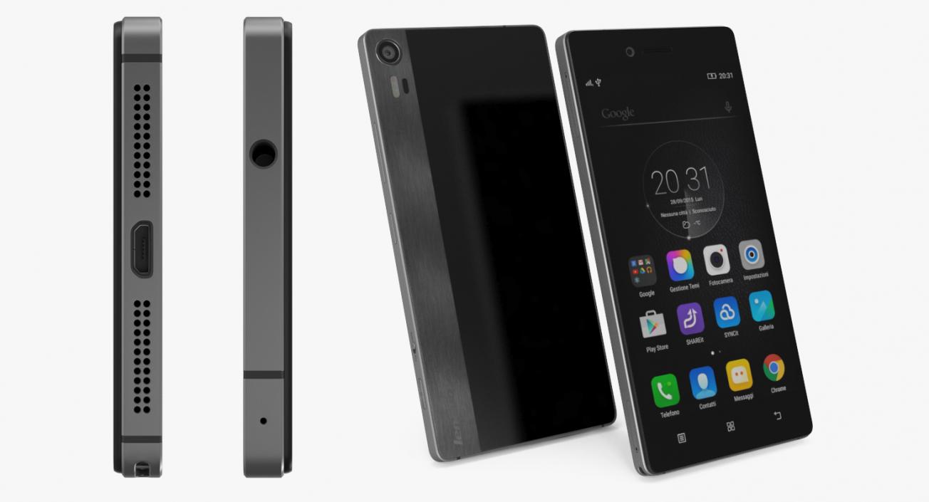 3D model Lenovo Vibe Shot Graphite Grey