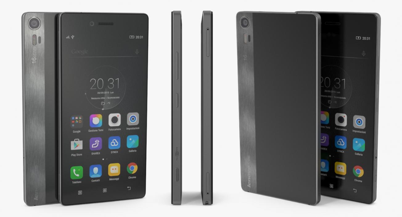 3D model Lenovo Vibe Shot Graphite Grey