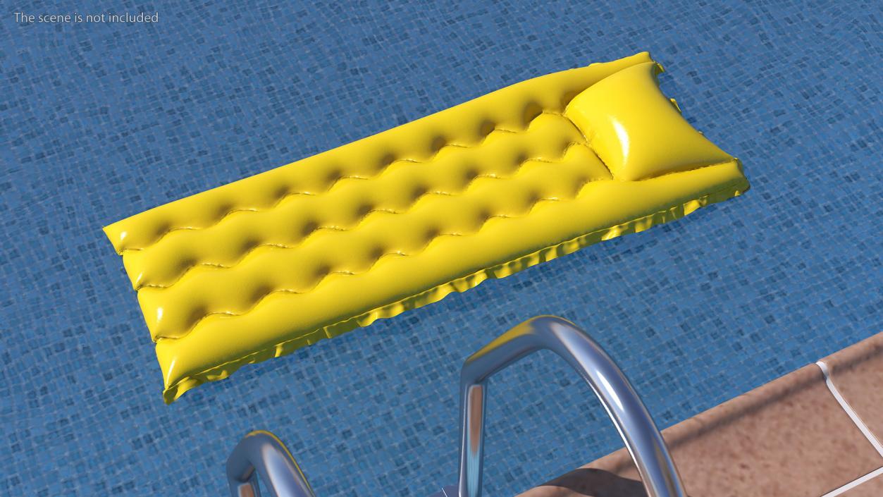 Inflatable Beach Air Mattress 3D model