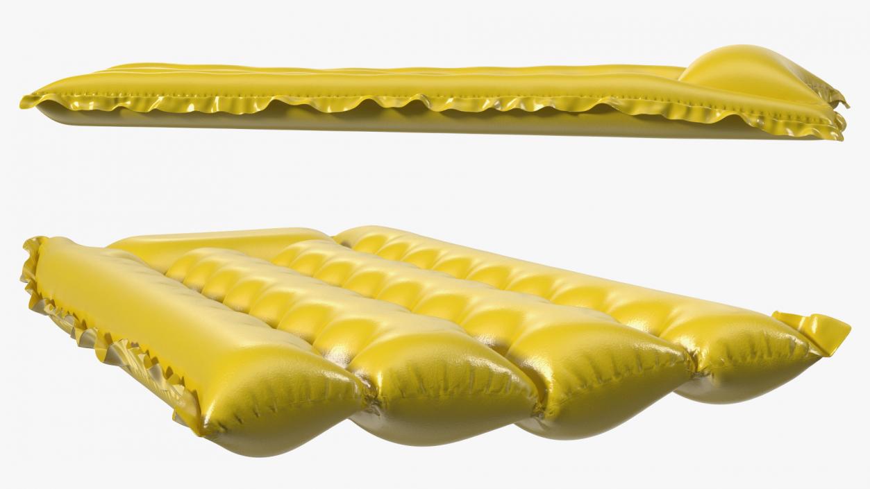 Inflatable Beach Air Mattress 3D model