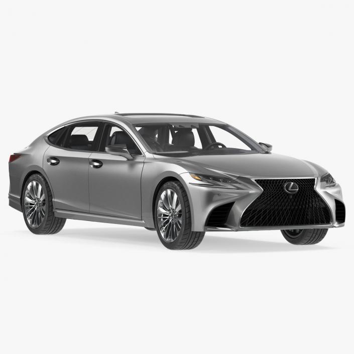 Lexus LS 500 2018 Rigged 3D model