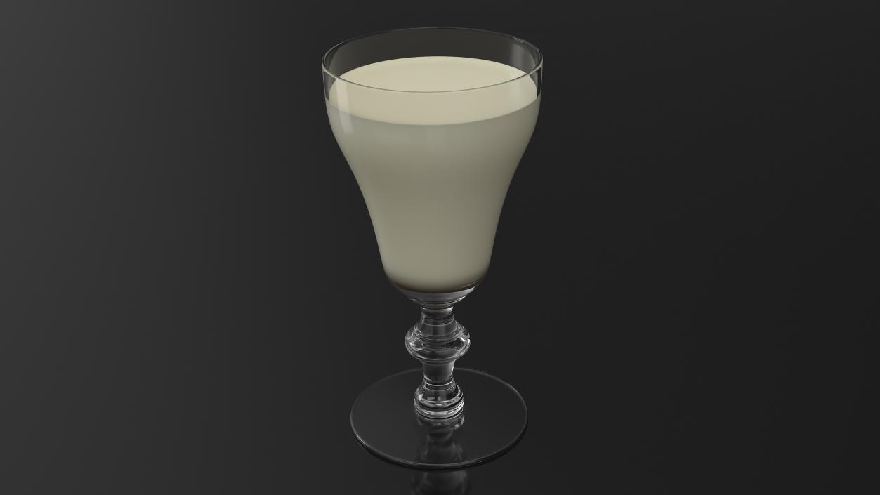 3D Eggnog Glass1 model