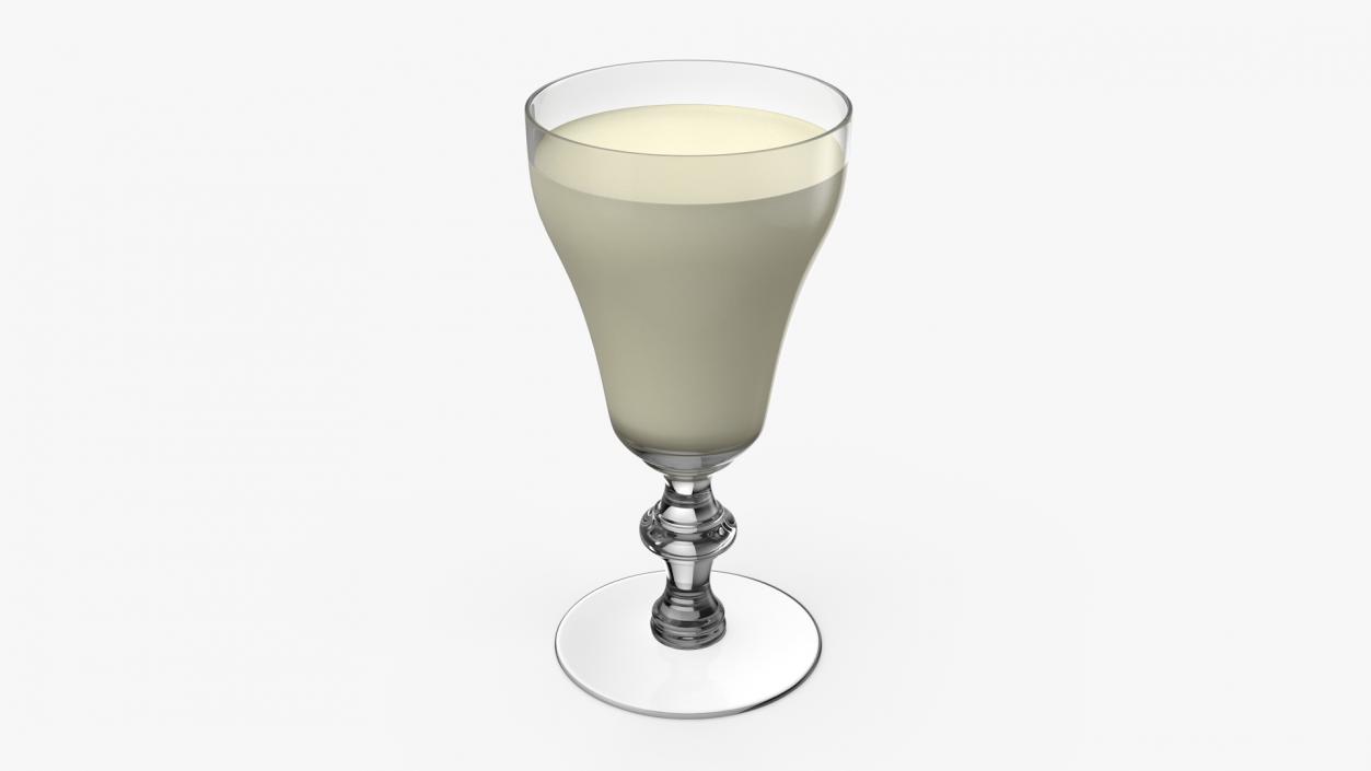 3D Eggnog Glass1 model