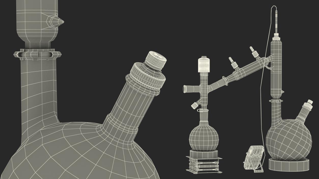 Distillation Kit With Thermometer Kangaroo 3D