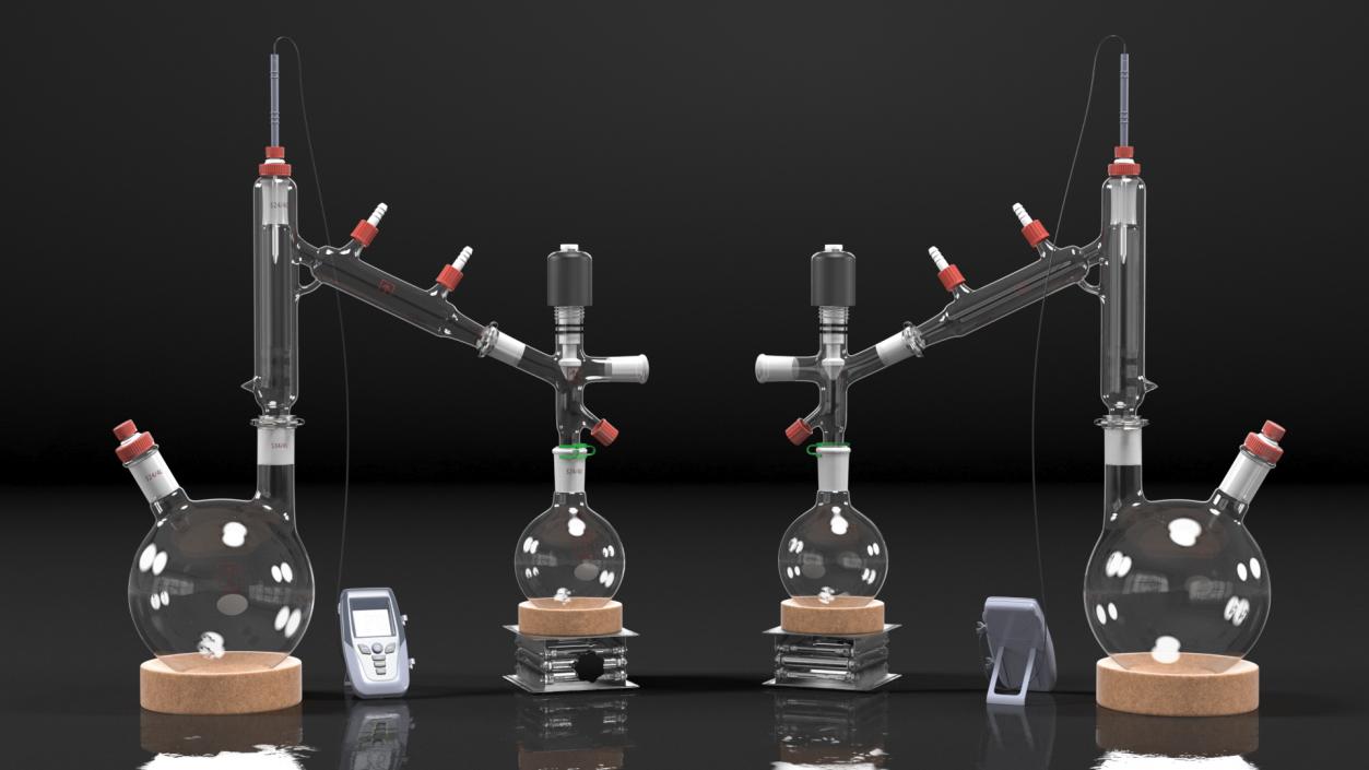 Distillation Kit With Thermometer Kangaroo 3D