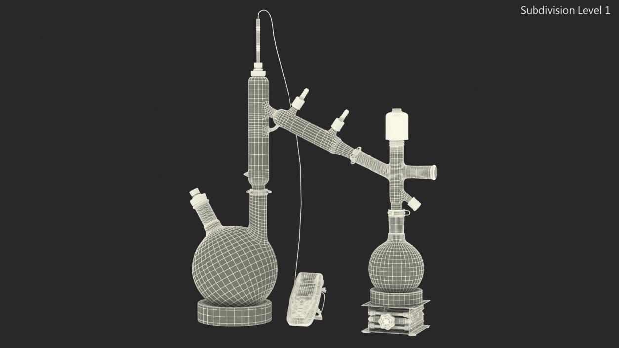 Distillation Kit With Thermometer Kangaroo 3D