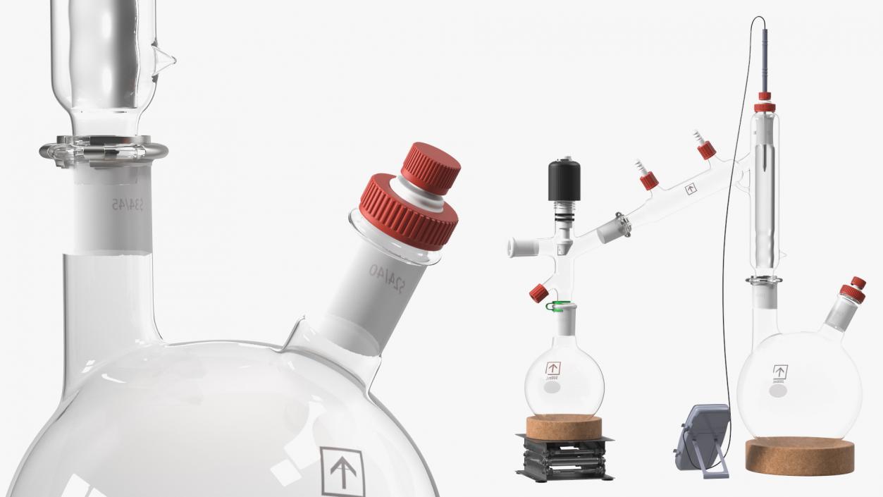 Distillation Kit With Thermometer Kangaroo 3D