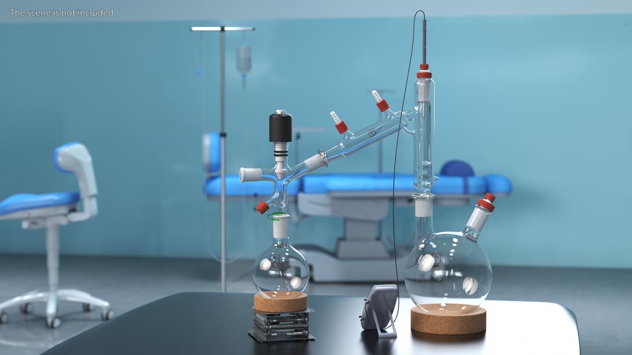 Distillation Kit With Thermometer Kangaroo 3D