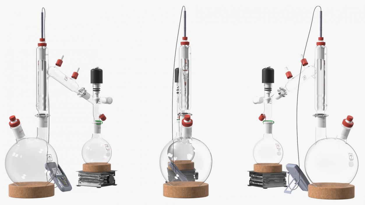 Distillation Kit With Thermometer Kangaroo 3D