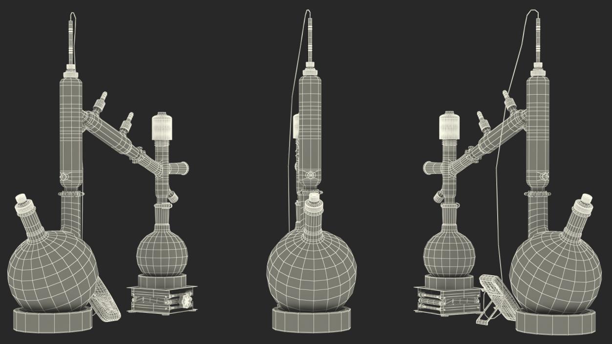 Distillation Kit With Thermometer Kangaroo 3D