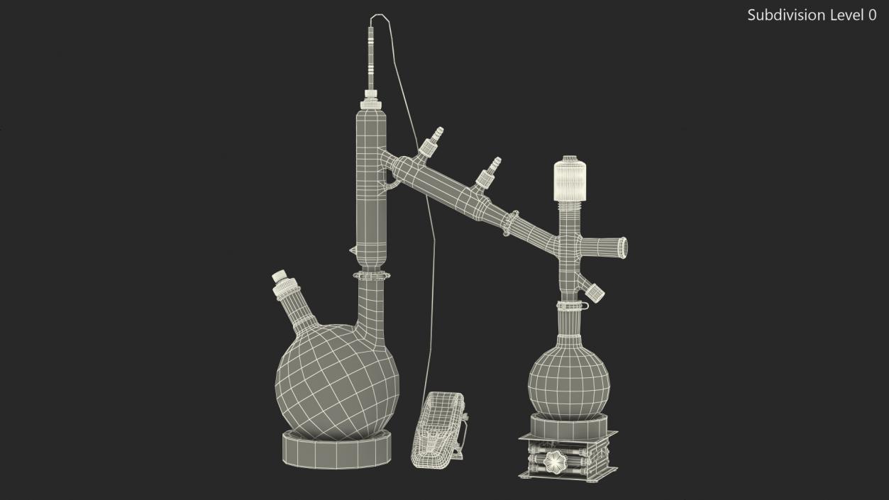 Distillation Kit With Thermometer Kangaroo 3D