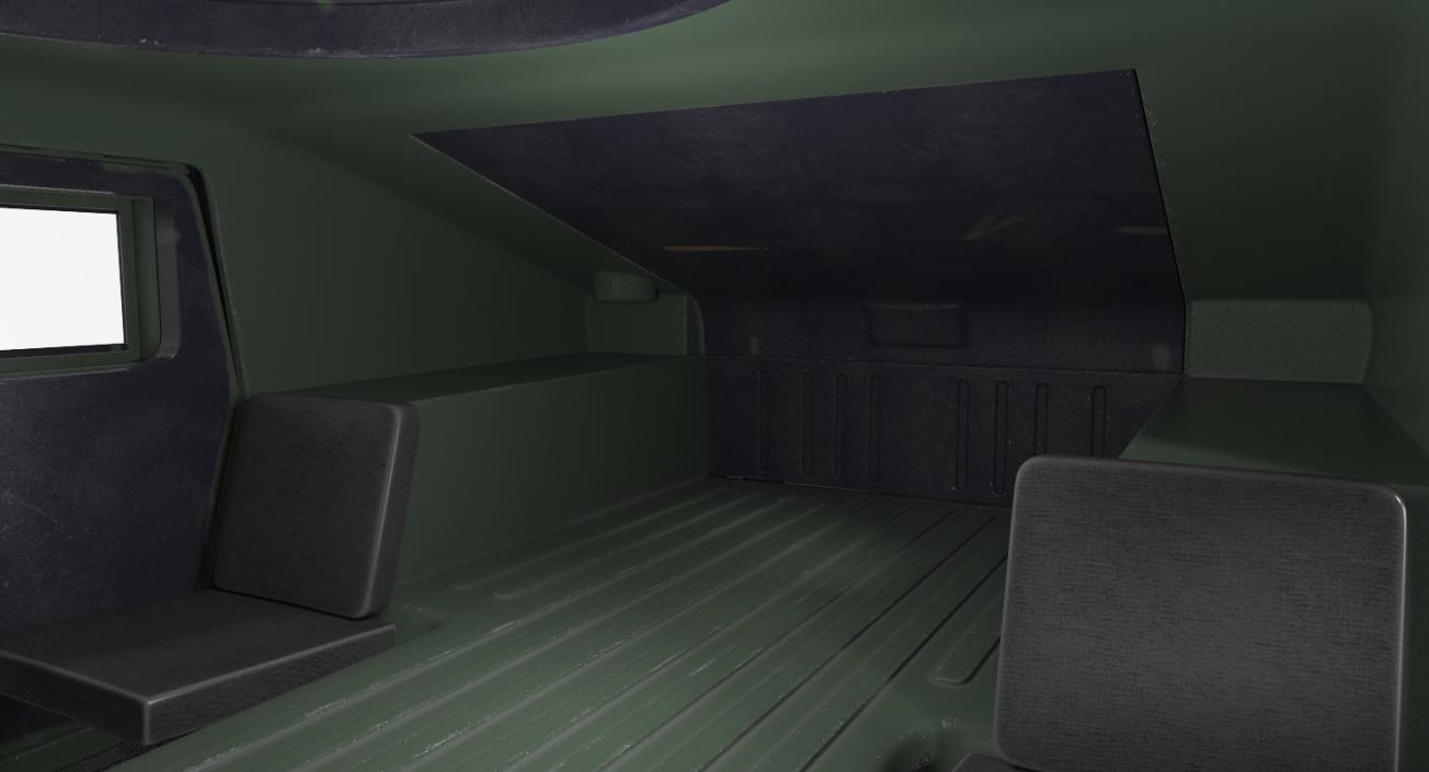 3D Humvee M1151 Simple Interior Camo model