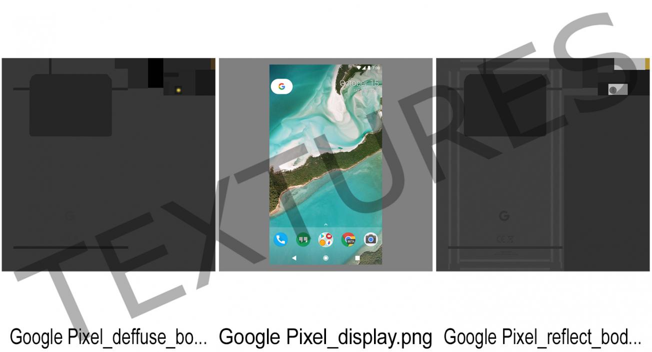 3D model Google Pixel Phone Quite Black