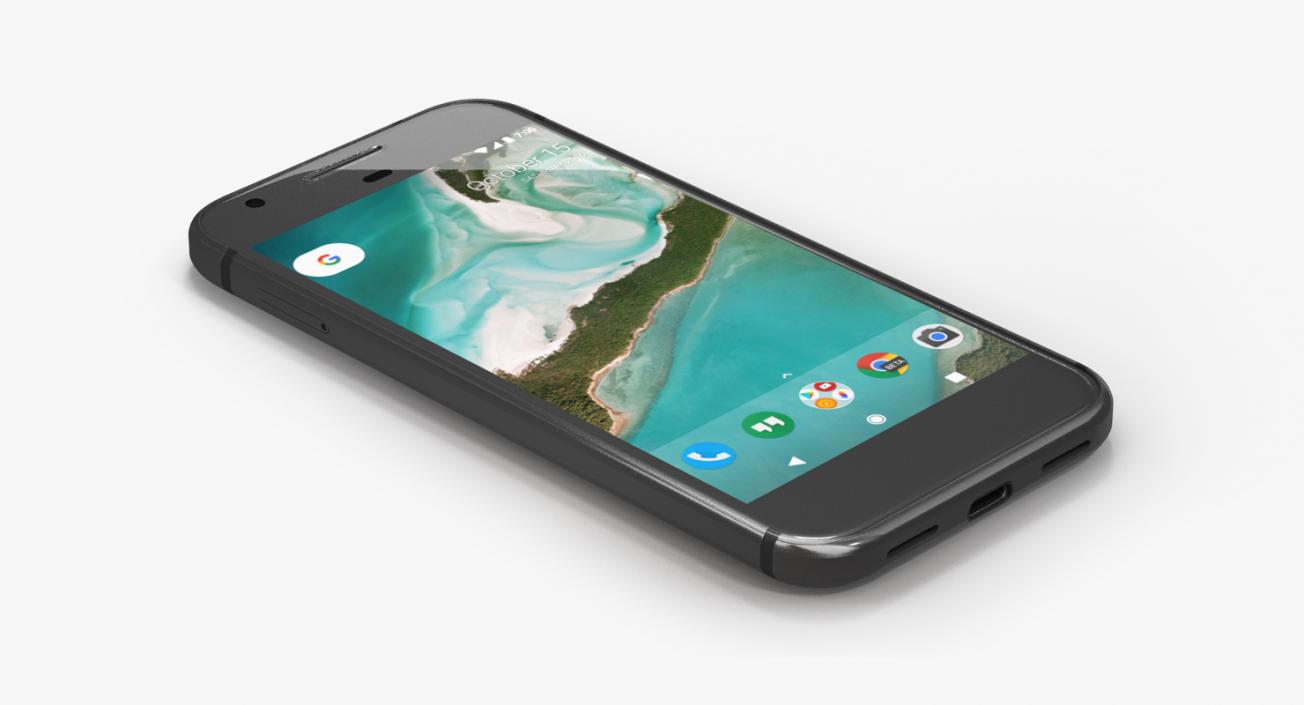 3D model Google Pixel Phone Quite Black