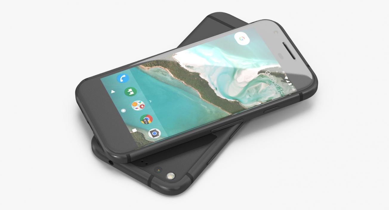 3D model Google Pixel Phone Quite Black