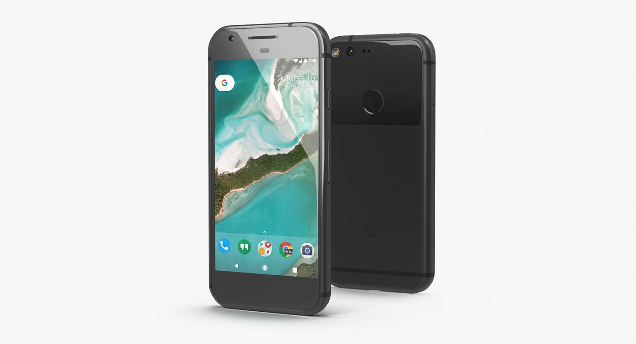 3D model Google Pixel Phone Quite Black