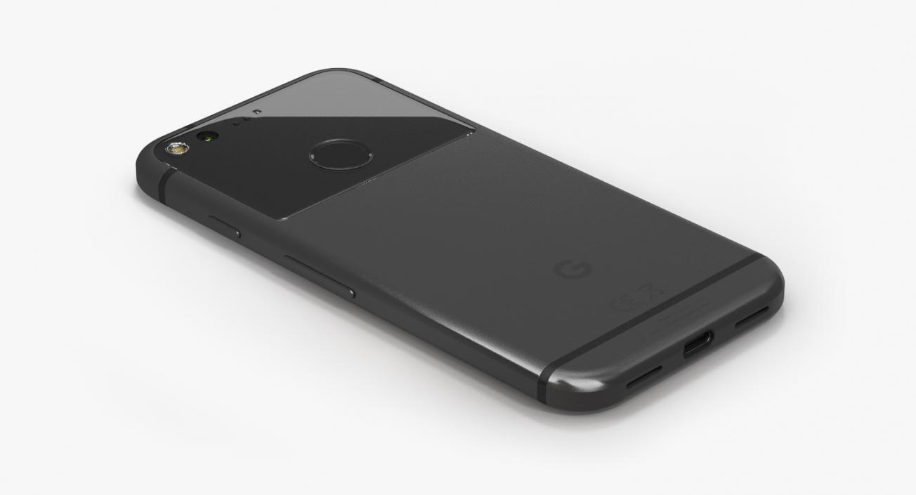 3D model Google Pixel Phone Quite Black