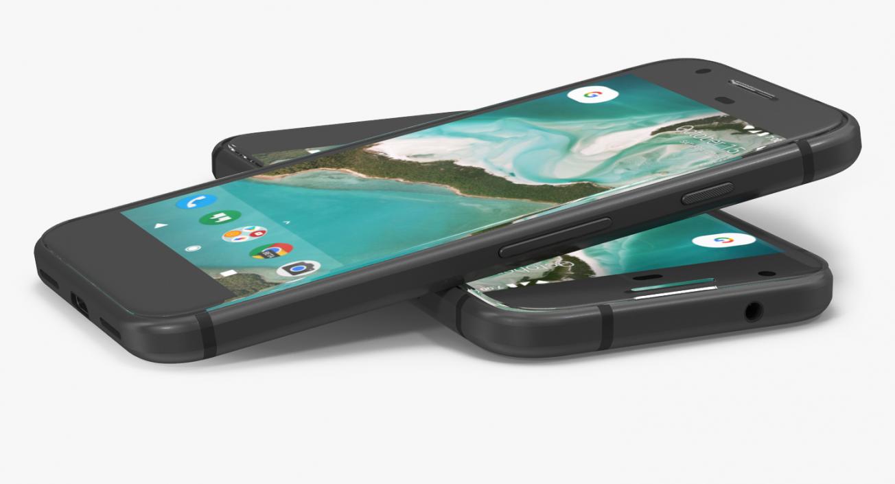 3D model Google Pixel Phone Quite Black