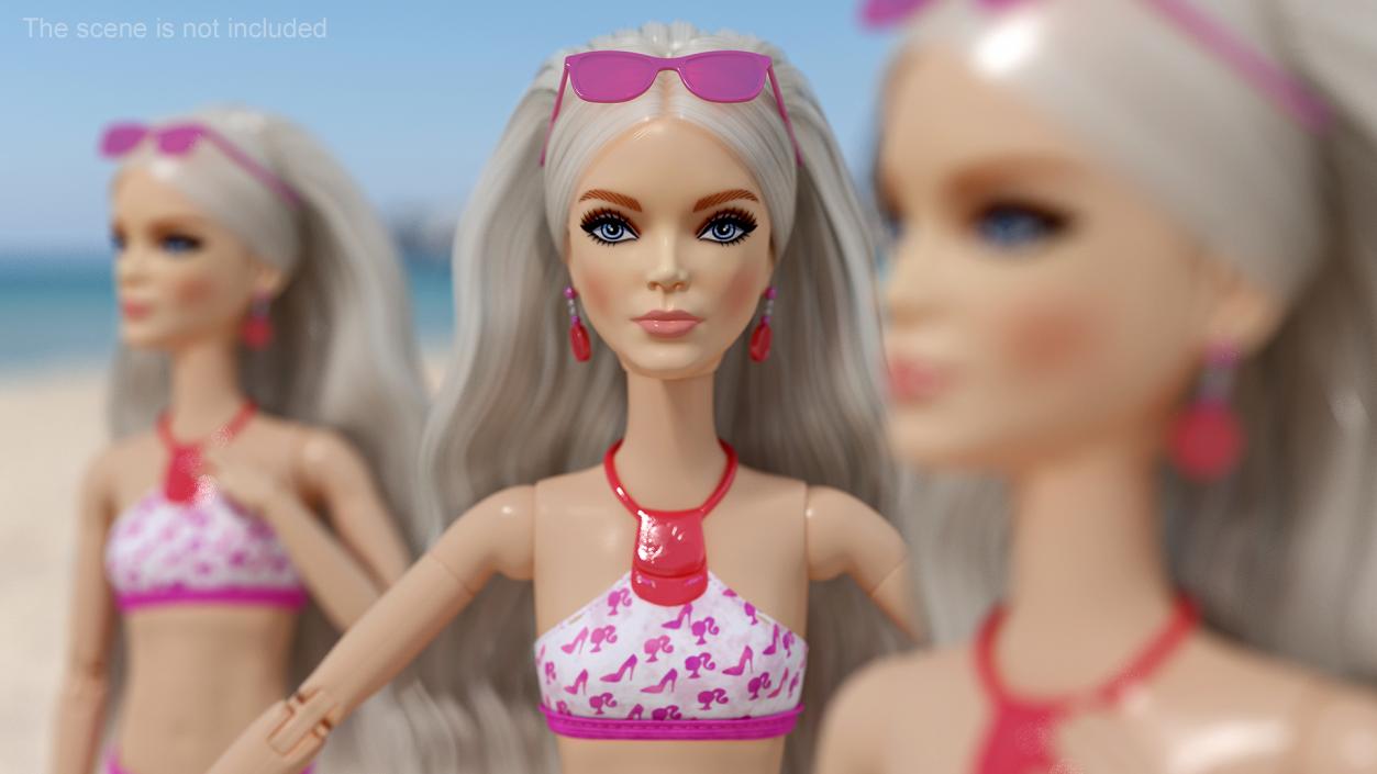 Barbie Doll Swimsuit T-pose 3D