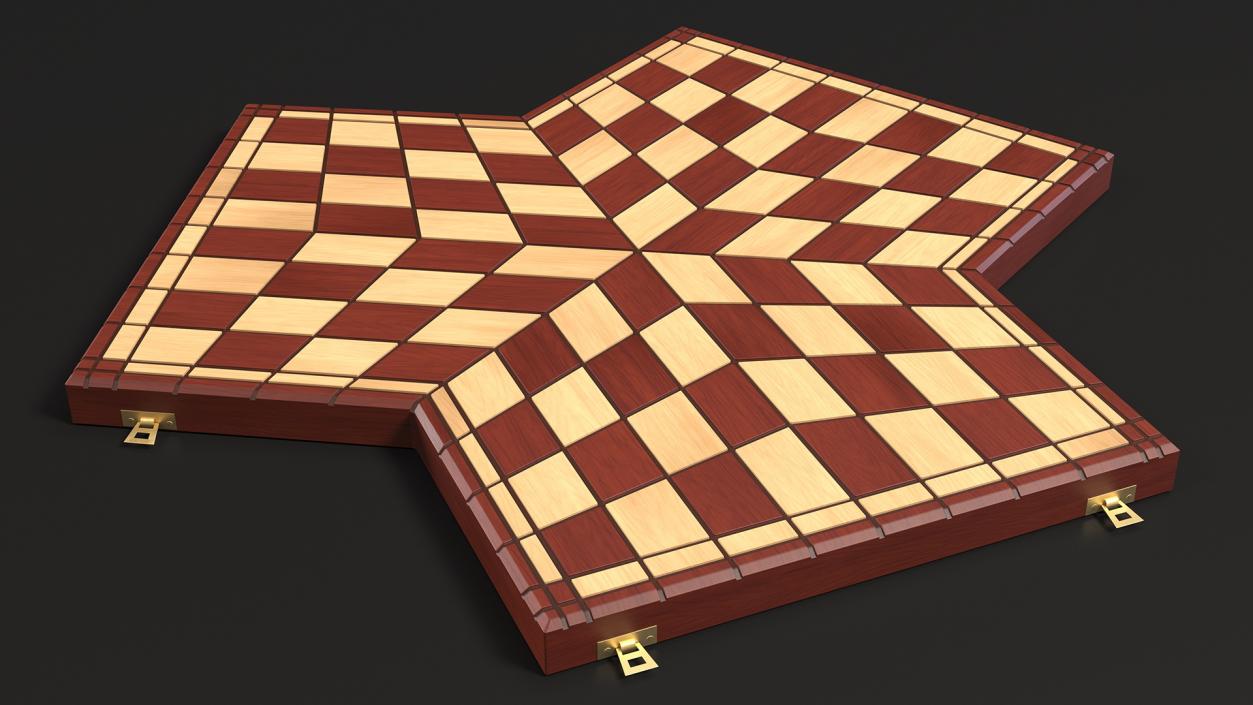 3D Chess Desk for Three Players model