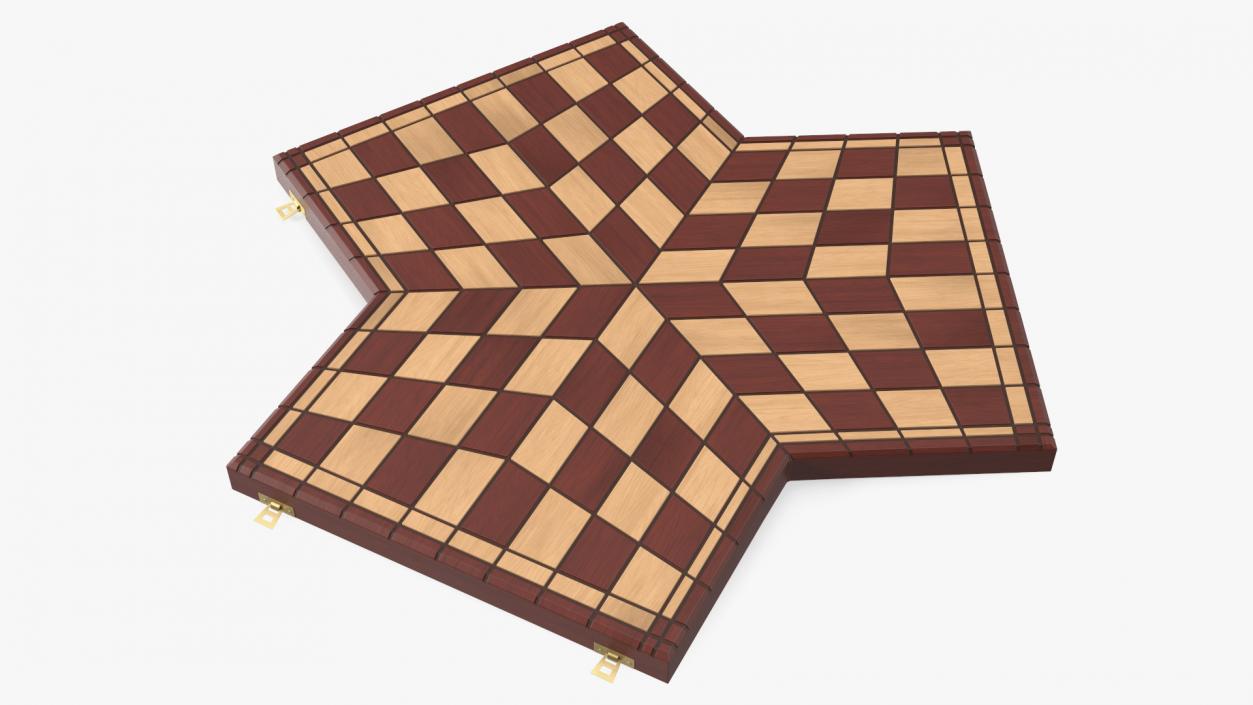 3D Chess Desk for Three Players model