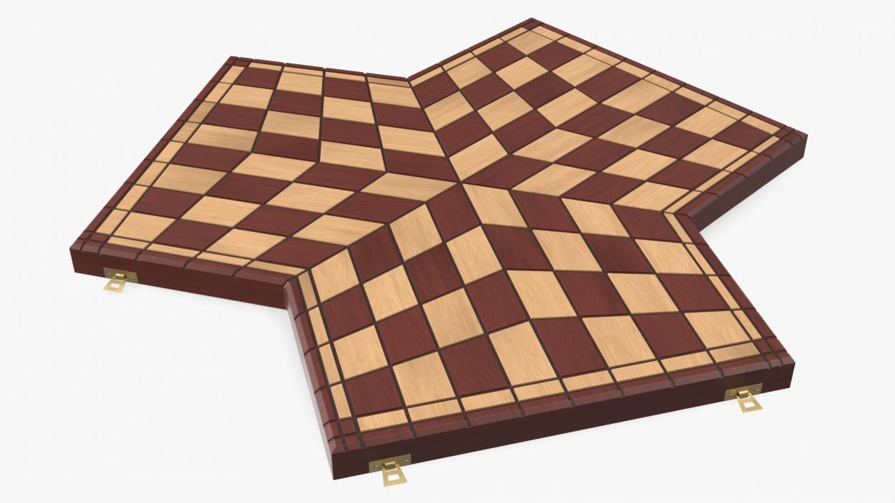 3D Chess Desk for Three Players model