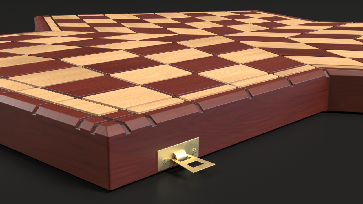 3D Chess Desk for Three Players model