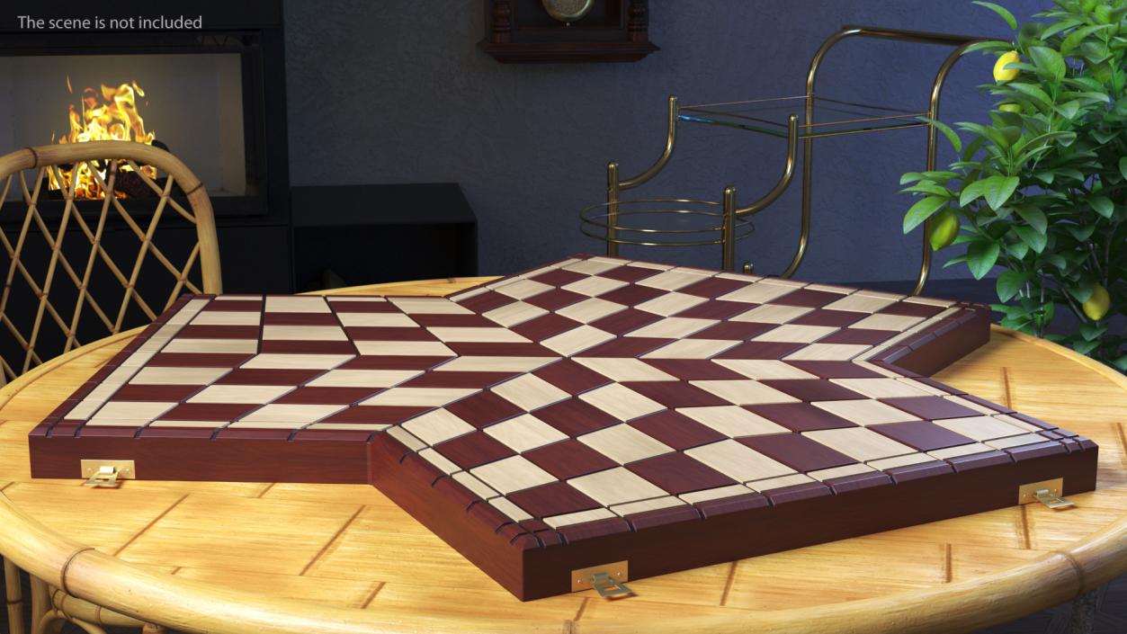 3D Chess Desk for Three Players model