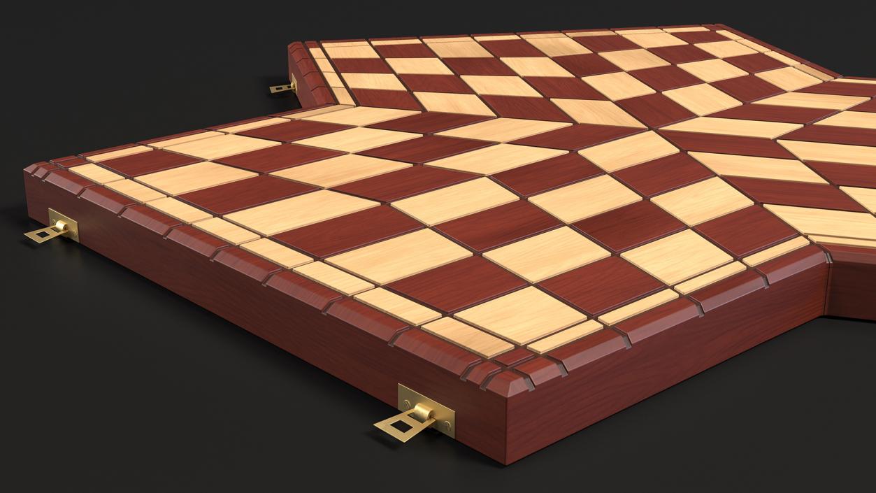 3D Chess Desk for Three Players model