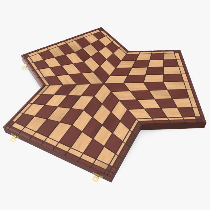 3D Chess Desk for Three Players model