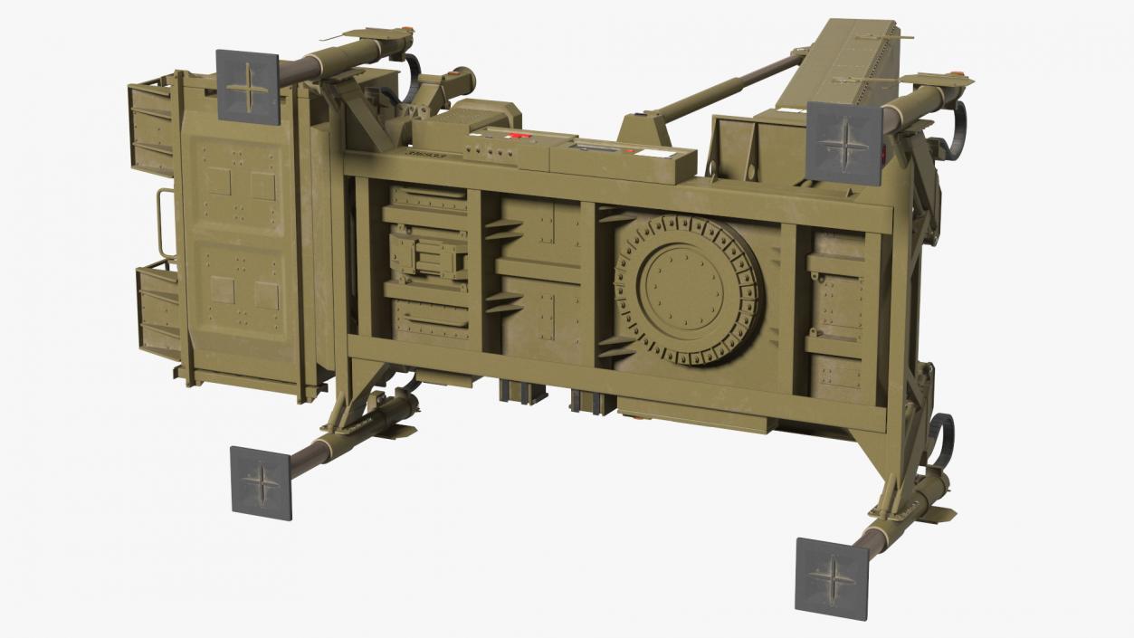 3D Ground Based Mobile Multi Mission Radar Rigged