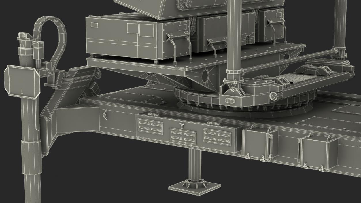 3D Ground Based Mobile Multi Mission Radar Rigged