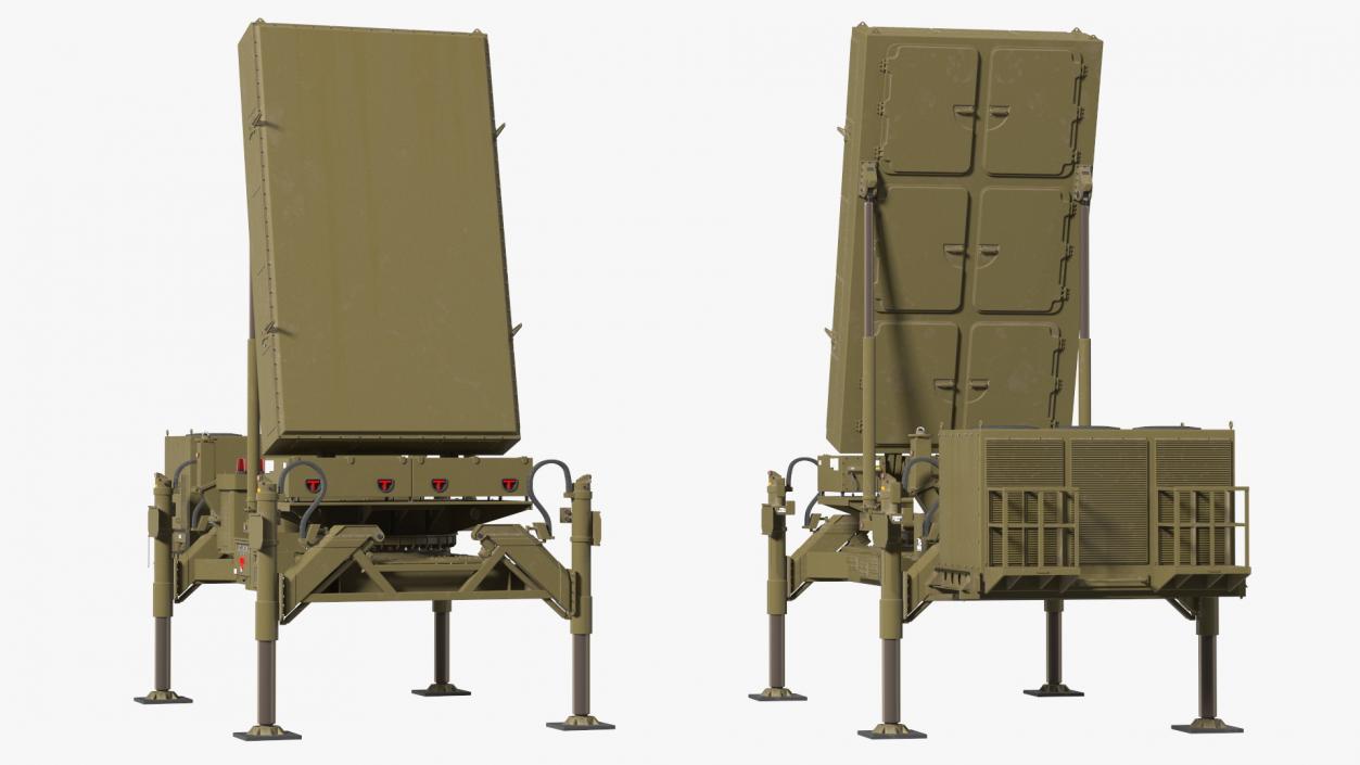 3D Ground Based Mobile Multi Mission Radar Rigged