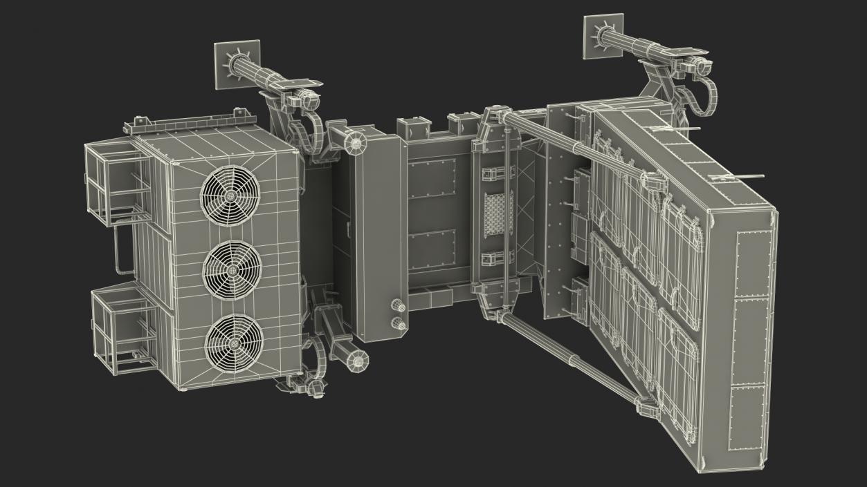 3D Ground Based Mobile Multi Mission Radar Rigged