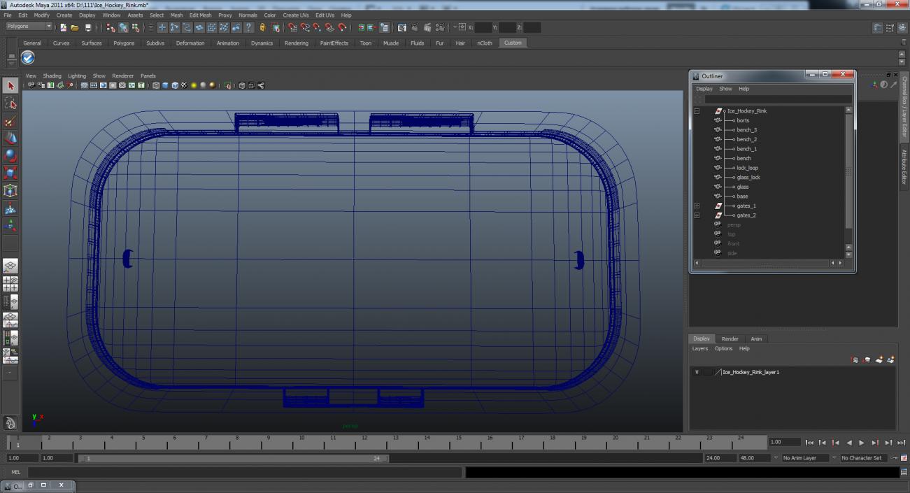 3D model Ice Hockey Rink