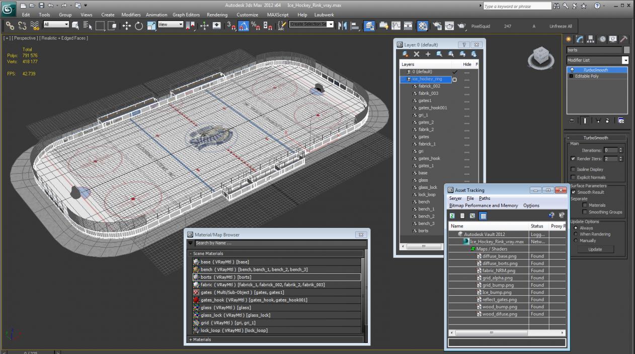 3D model Ice Hockey Rink