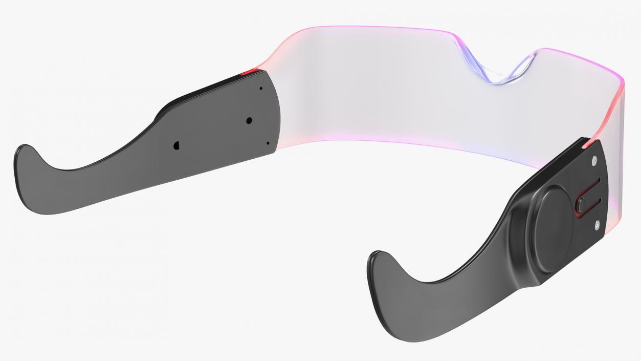 3D LED Cyberpunk Glasses Violet model