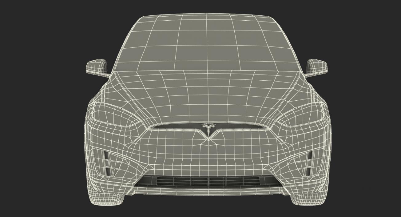 3D Tesla Model X P90D 2017 model