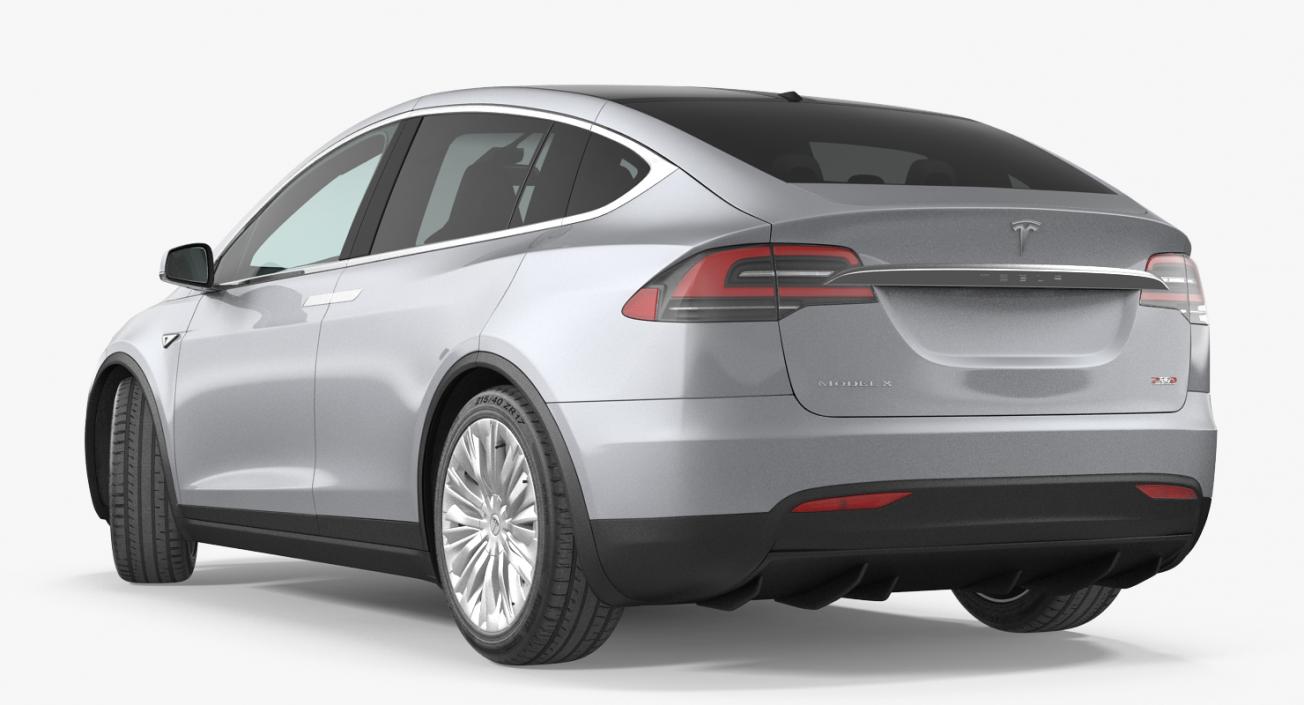 3D Tesla Model X P90D 2017 model