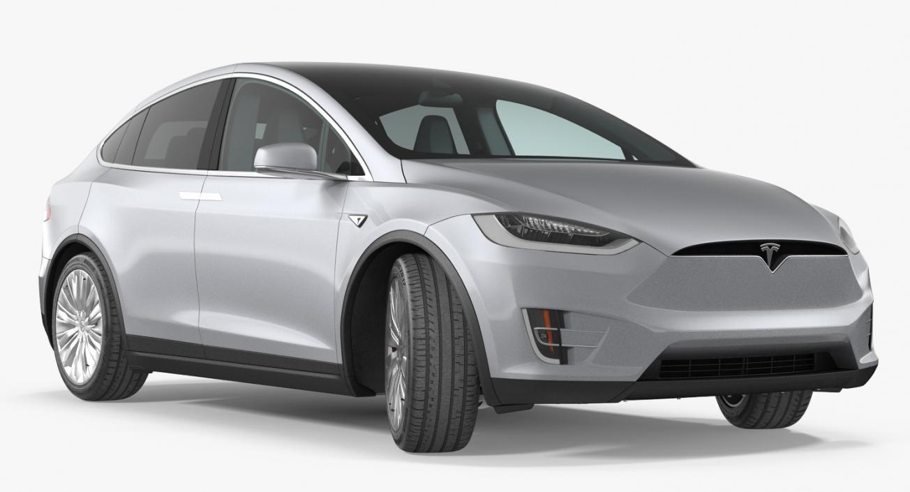 3D Tesla Model X P90D 2017 model