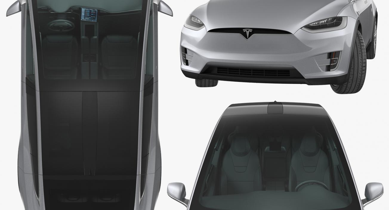 3D Tesla Model X P90D 2017 model