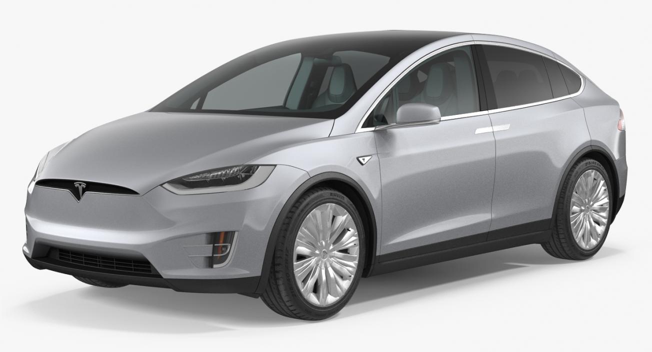 3D Tesla Model X P90D 2017 model