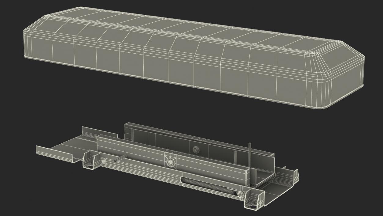 Automatic Parking Barrier with Remote Control Folded 3D