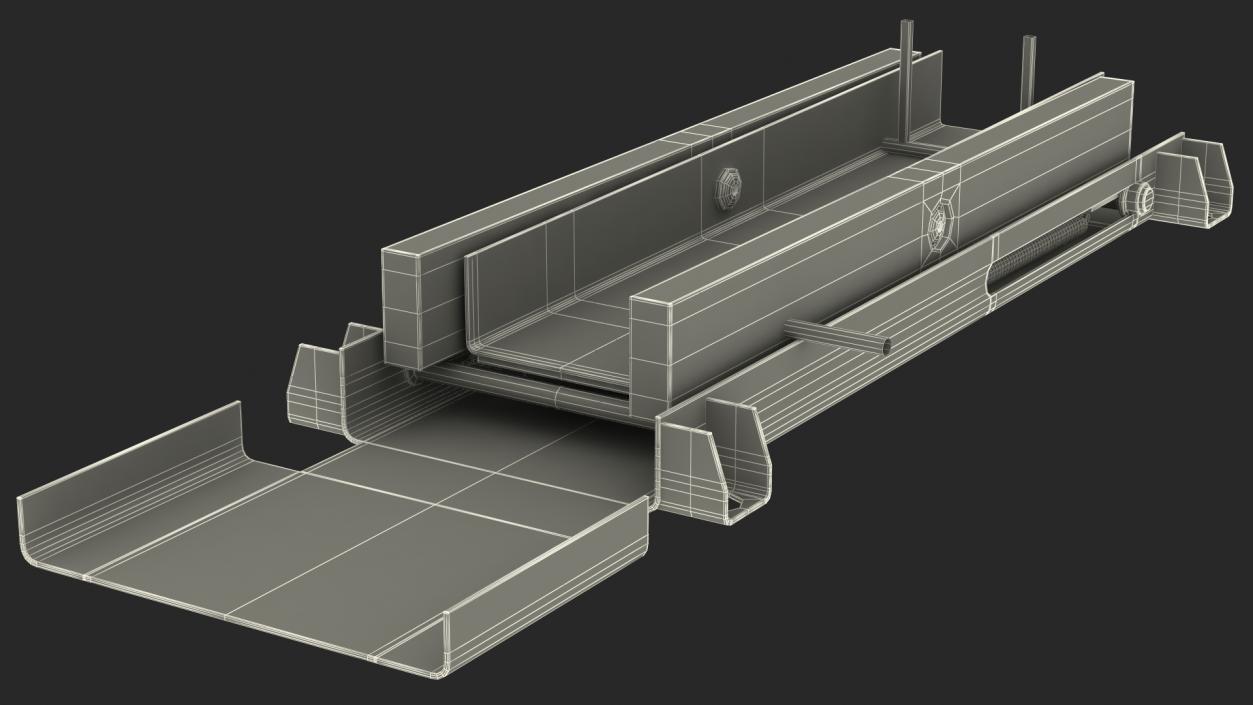 Automatic Parking Barrier with Remote Control Folded 3D