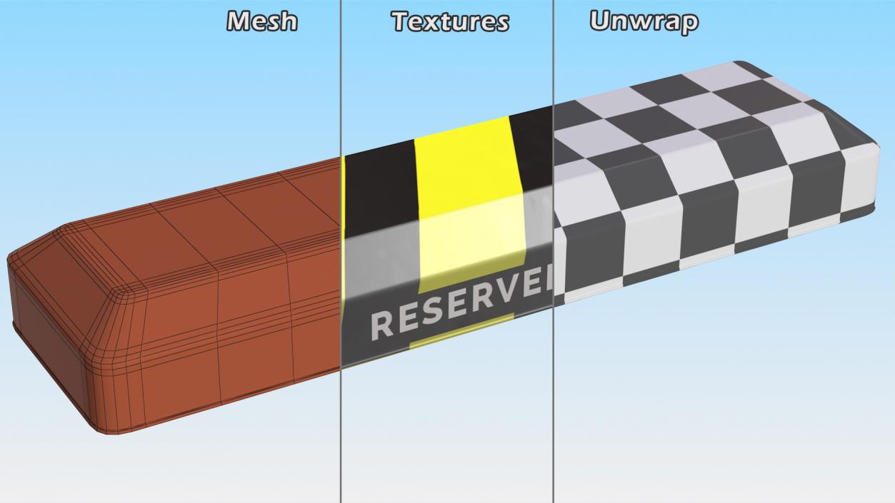 Automatic Parking Barrier with Remote Control Folded 3D